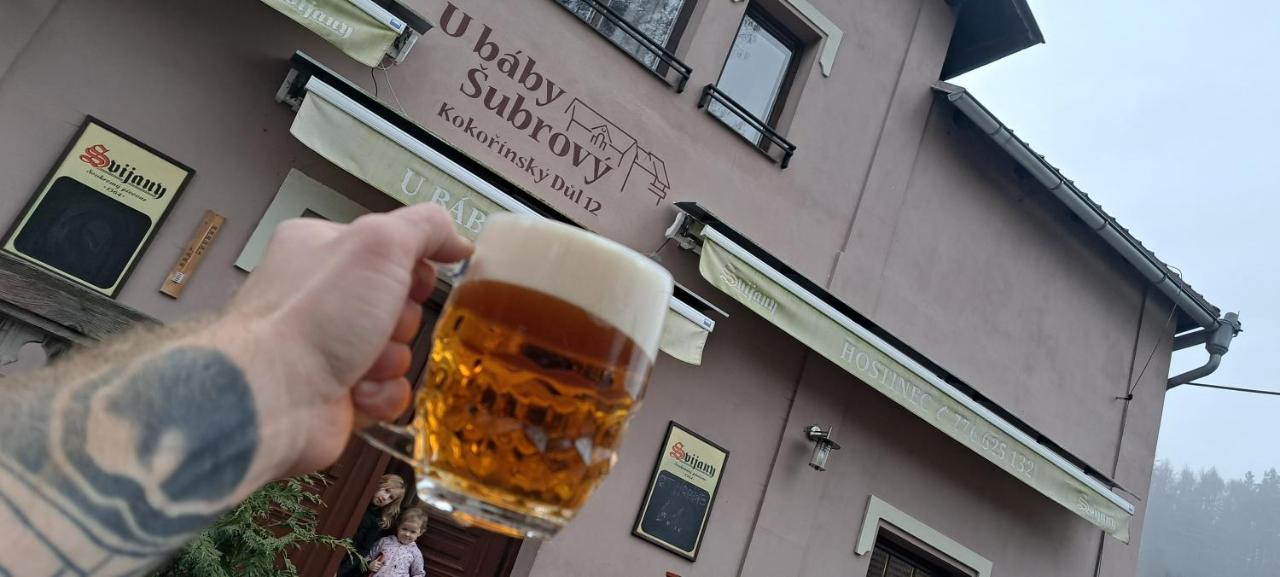 Отель Penzion A Restaurace U Baby Subrovy Кокоржин Экстерьер фото